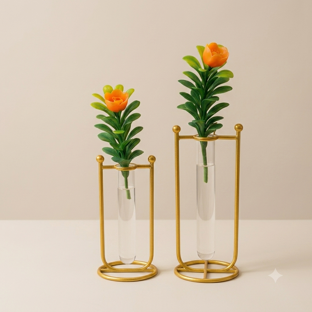 Flower vase with tubet – Modern Elegant Home Décor.