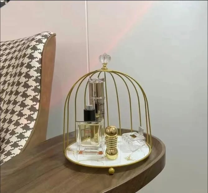Single Cage Cosmetics Makeup Organizer hafsa decor
