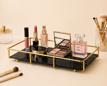 Premium Cosmetics Storage & Display Tray – Elegant Vanity Organizer