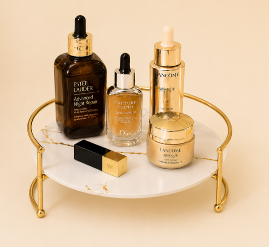 Premium Round Shape Cosmetics Organizer Tray