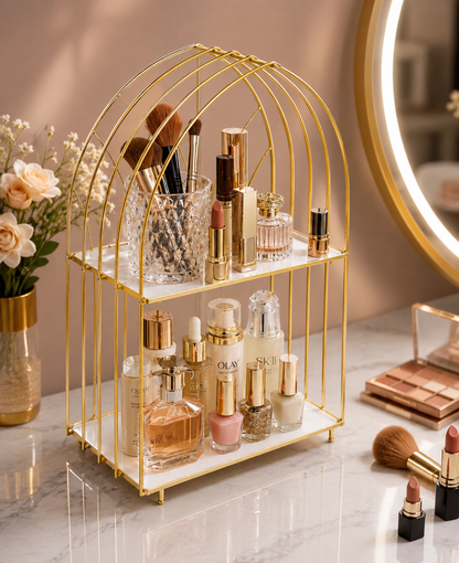Modern Vanity Perfume & Makeup Storage Shelf