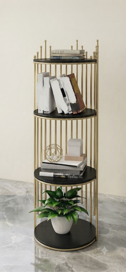 4 Layers Hafsa Cage Shape Corner Rack – Multi-Purpose Space Saving Storage Organizer