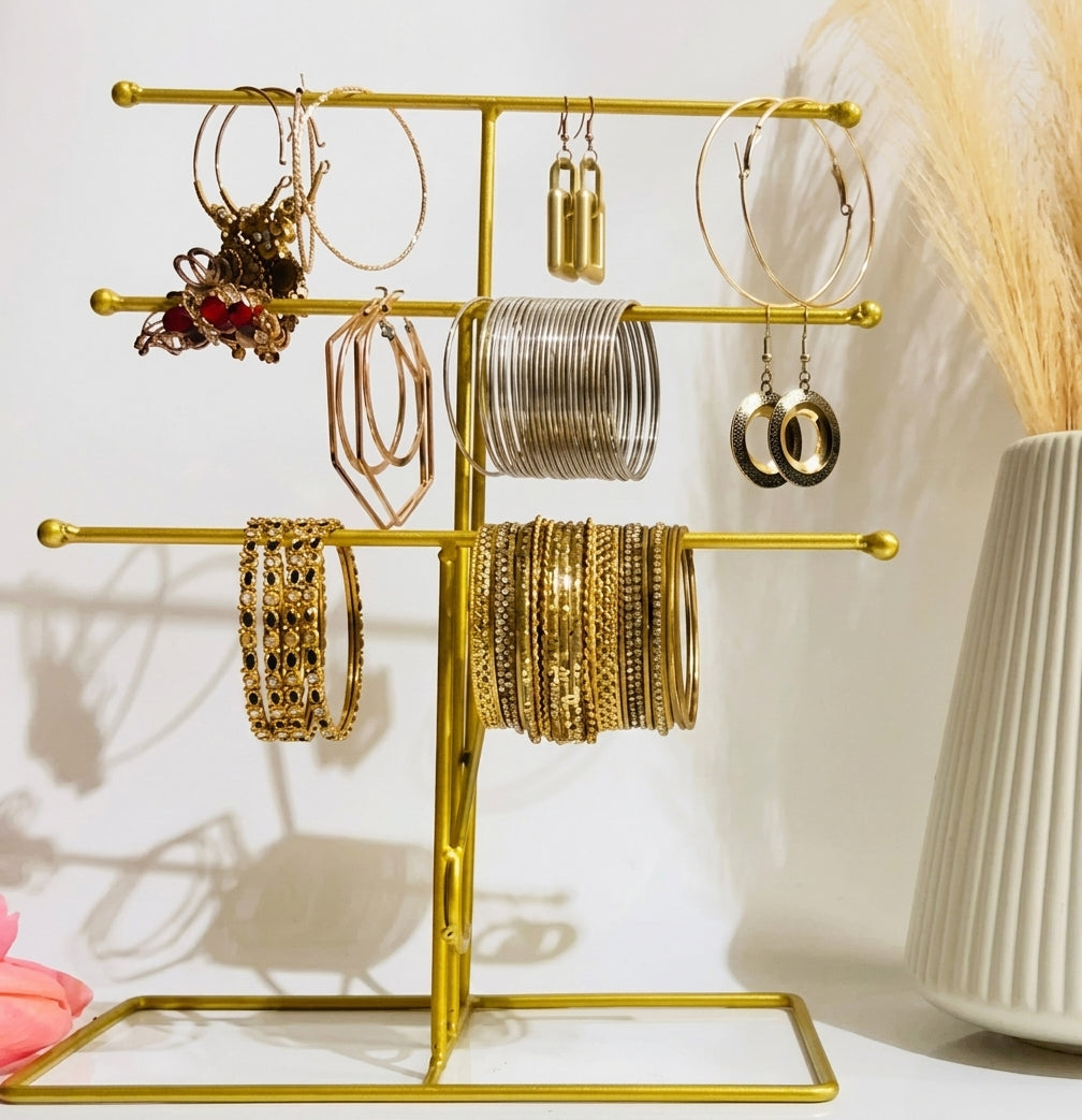 Elegant 3-Tier Jewelry & Bangle Organizer Display Stand