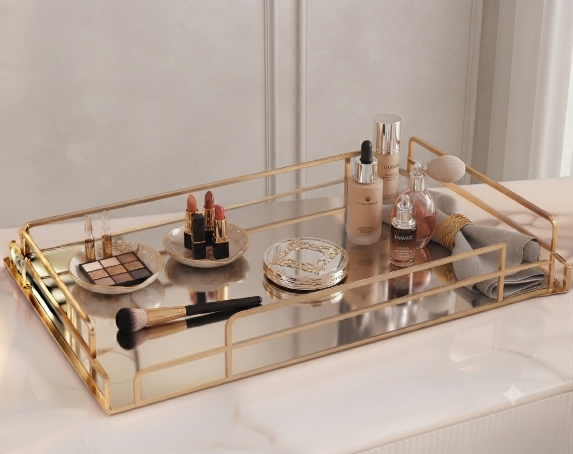 Premium Quality Vanity Display Tray – Elegant Organizer for Cosmetics & Accessories
