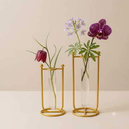 Flower  vase with tubet – Modern Elegant Home Décor.