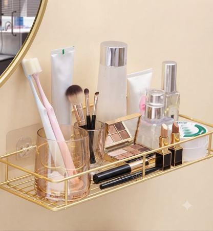 Bathroom Wall Mounted Storage Rack – Space-Saving Organizer for Toiletries & Essentials