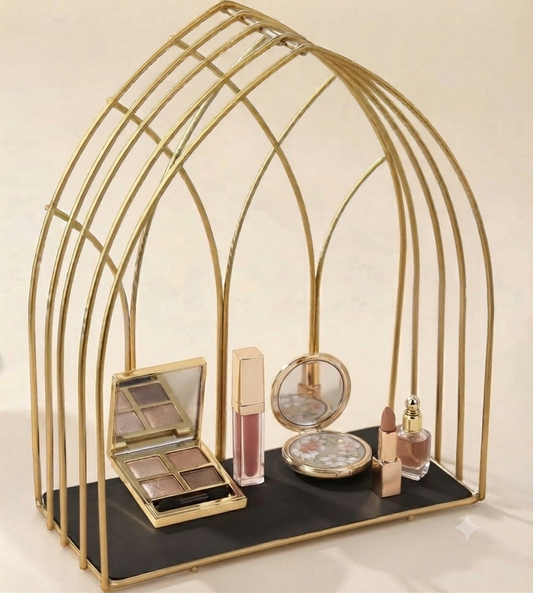 Hafsa Decorative Mehrab Makeup Organizer Cage