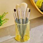 Metal Cosmetics Holder for Makeup Brushes, Pens & Desk Accessories – Durable Mesh Organizer