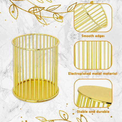 Metal Cosmetics Holder for Makeup Brushes, Pens & Desk Accessories – Durable Mesh Organizer
