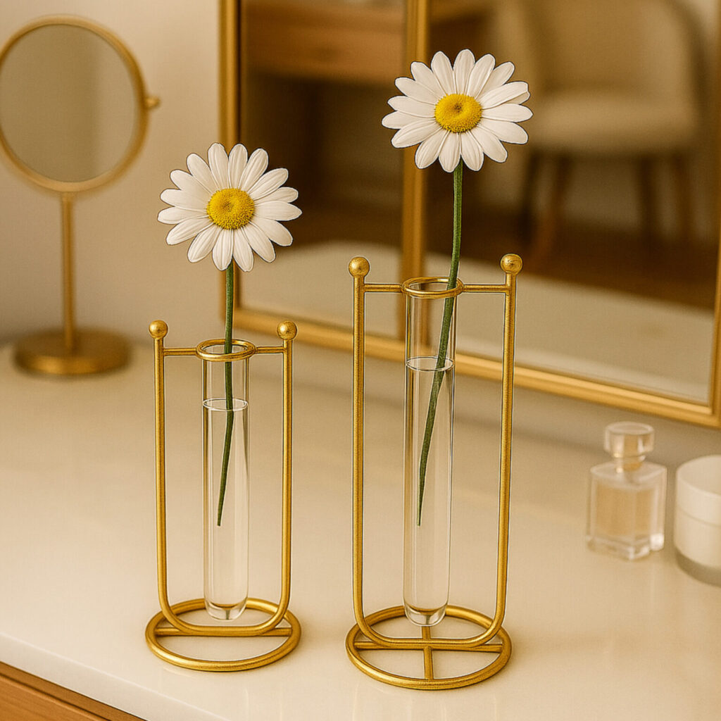 Flower  vase with tubet – Modern Elegant Home Décor.