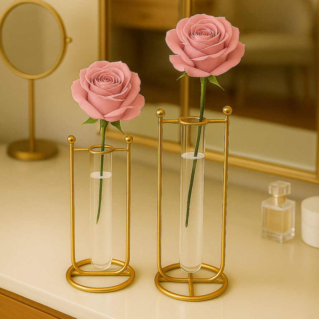 Flower  vase with tubet – Modern Elegant Home Décor.