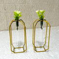 Luxury 2-Piece Metal Crystal Flower Accent Table Set – Modern Elegant Home Décor