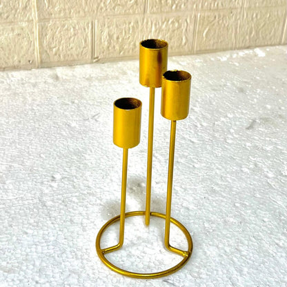 Elegant Metal Candle Holder Stand – Decorative Tabletop Centerpiece for Home Décor