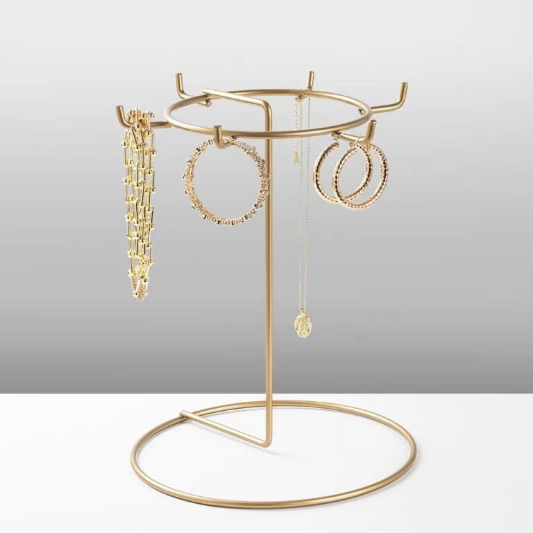 Premium Velvet Jewelry Display Stand – Elegant Necklace, Bracelet & Ring Organizer