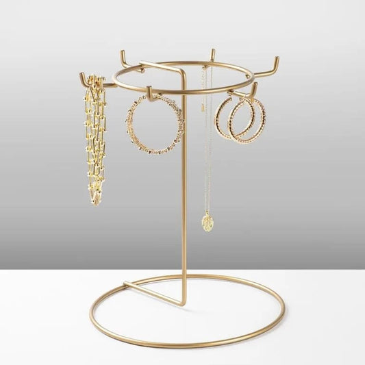 Premium Velvet Jewelry Display Stand – Elegant Necklace, Bracelet & Ring Organizer