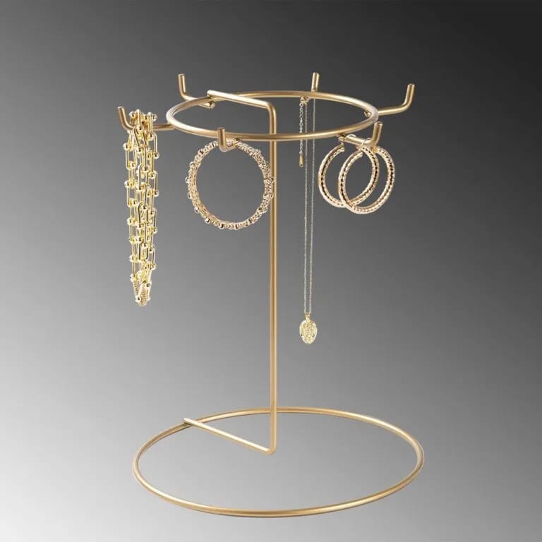 Premium Velvet Jewelry Display Stand – Elegant Necklace, Bracelet & Ring Organizer