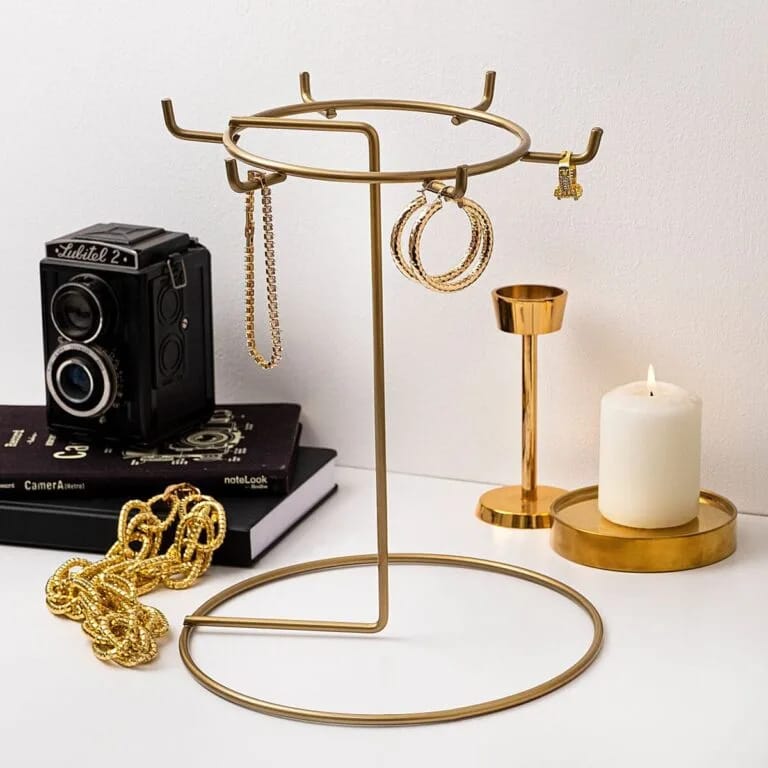 Premium Velvet Jewelry Display Stand – Elegant Necklace, Bracelet & Ring Organizer