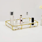 Elegant Cosmetics Storage Tray – Makeup & Skincare Organizer