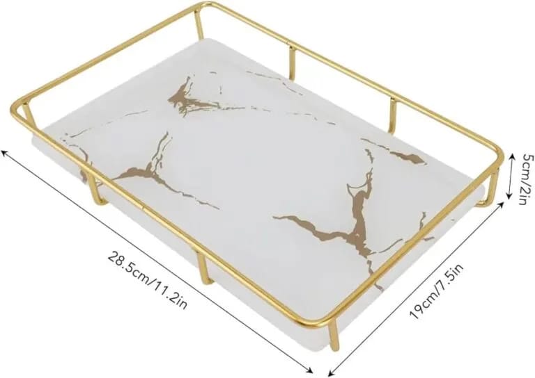 Elegant Cosmetics Storage Tray – Makeup & Skincare Organizer