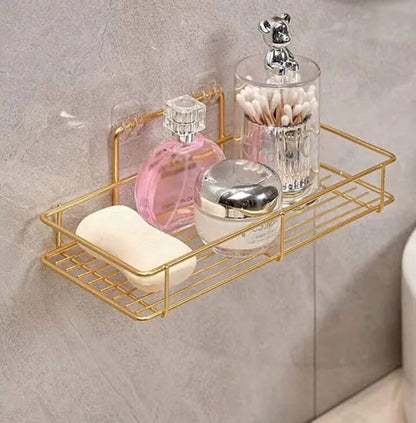 Bathroom Wall Mounted Storage Rack – Space-Saving Organizer for Toiletries & Essentials
