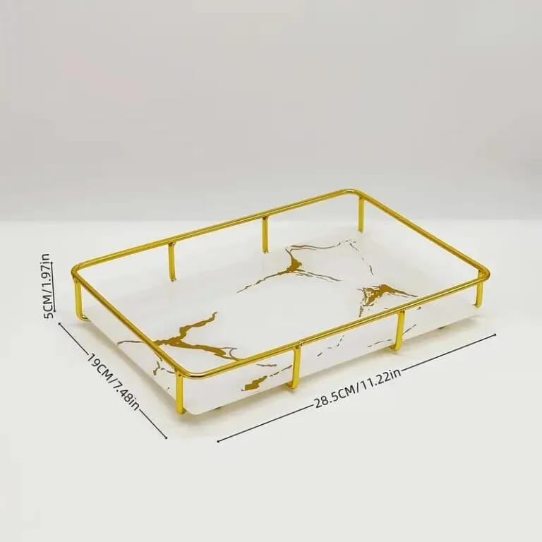 Elegant Cosmetics Storage Tray – Makeup & Skincare Organizer