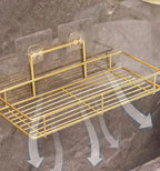 Bathroom Wall Mounted Storage Rack – Space-Saving Organizer for Toiletries & Essentials