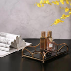 Luxury Rectangular Cosmetics Tray – Decorative Vanity Organizer for Perfume, Makeup & Jewelry