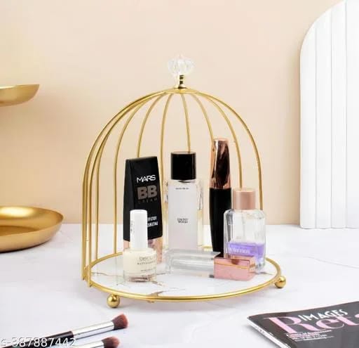 Hafsa 1-Layer Butterfly Single Cage Organizer – Elegant Cosmetic & Vanity Storage Rack