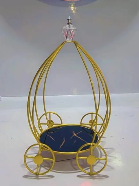 Gold Metal Hamper Basket – Elegant Decorative Storage Basket