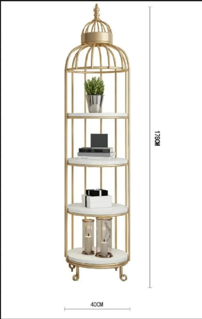 Hafsa Decor Special 4-Layer Bird Cage Rack Storage Organizer – Luxury Multipurpose Display Stand