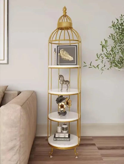 Hafsa Decor Special 4-Layer Bird Cage Rack Storage Organizer – Luxury Multipurpose Display Stand