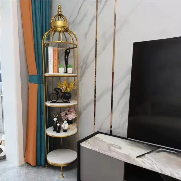 Hafsa Decor Special 4-Layer Bird Cage Rack Storage Organizer – Luxury Multipurpose Display Stand