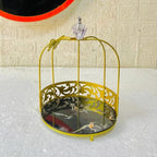 Hafsa 1-Layer Butterfly Single Cage Organizer – Elegant Cosmetic & Vanity Storage Rack