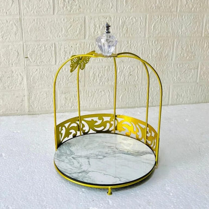 Hafsa 1-Layer Butterfly Single Cage Organizer – Elegant Cosmetic & Vanity Storage Rack