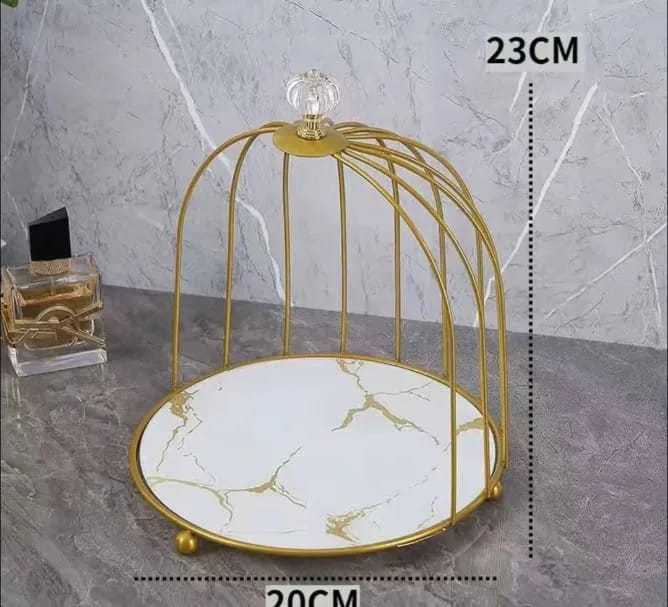 Single Cage Cosmetics Makeup Organizer hafsa decor