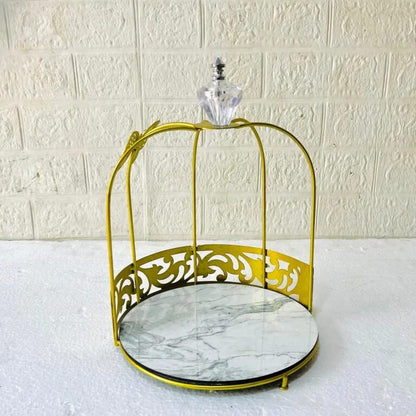Hafsa 1-Layer Butterfly Single Cage Organizer – Elegant Cosmetic & Vanity Storage Rack
