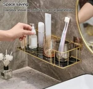 Premium Wall Mounted Storage Rack for Bathroom – Space Saving & Durable Organizer