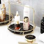 Premium Round Tray for Perfume, Jewelry & Cosmetics Storage