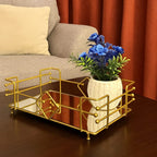Vintage Glass Cosmetics Vanity Tray