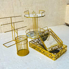 Hafsa Deal No.1 – Set of 5 Home & Beauty Organizer Articles | Elegant Decorative Storage Collection