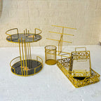 Hafsa Deal No.1 – Set of 5 Home & Beauty Organizer Articles | Elegant Decorative Storage Collection