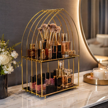 Modern Vanity Perfume & Makeup Storage Shelf