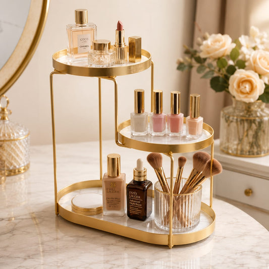 Luxury 3 Tiers Skincare Organizer