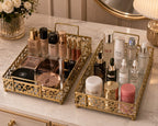 Set of 2 Luxury Decorative Trays – Elegant Serving & Home Décor Accent