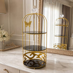 3 Layers Cage Cosmetics Storage Organizer – Multi-Tier Makeup & Skincare Storage Rack for Vanity, Bathroom & Dressing Table