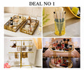 Hafsa Deal No.1 – Set of 5 Home & Beauty Organizer Articles | Elegant Decorative Storage Collection