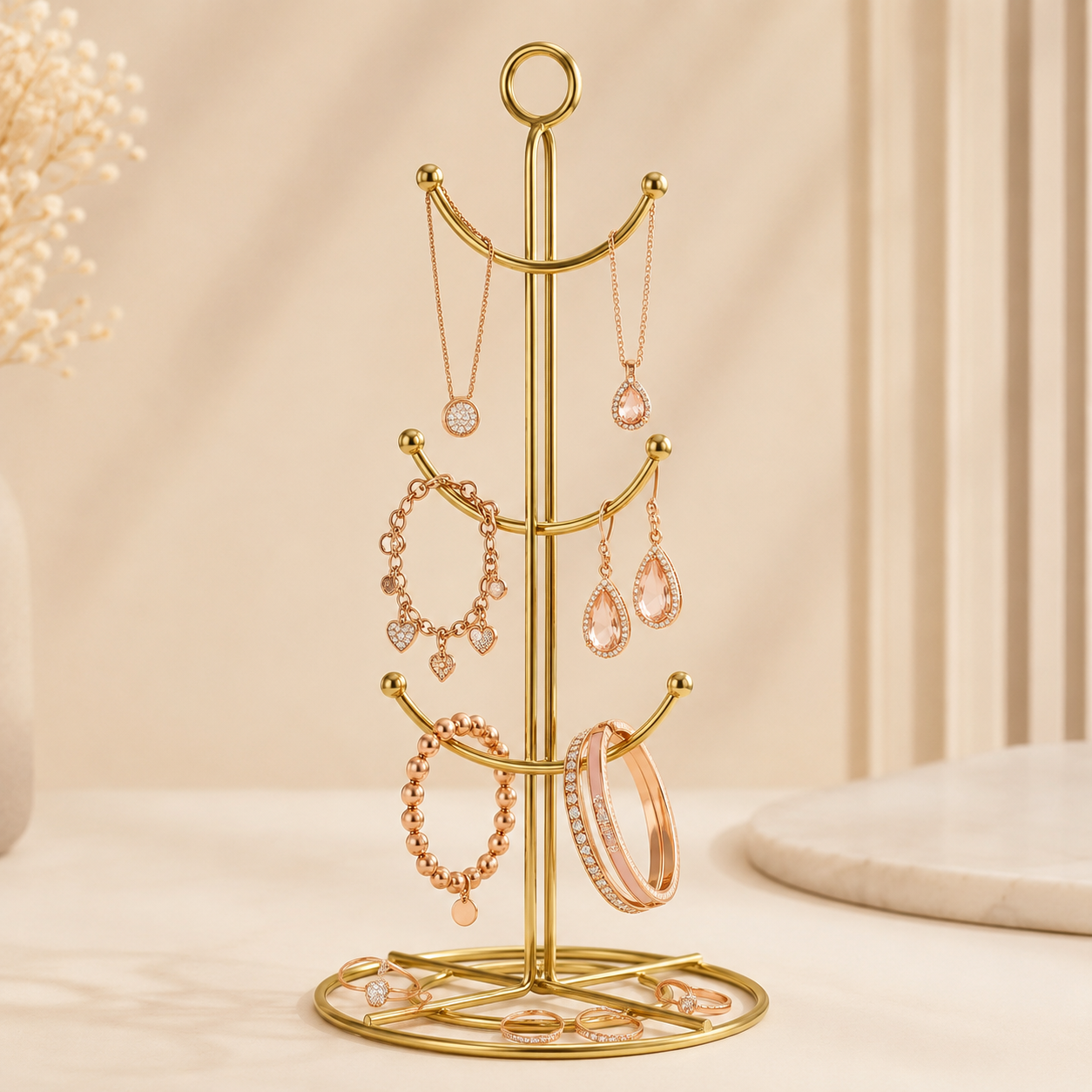 Hafsa Decor Iron Jewelry & Braslets Stand
