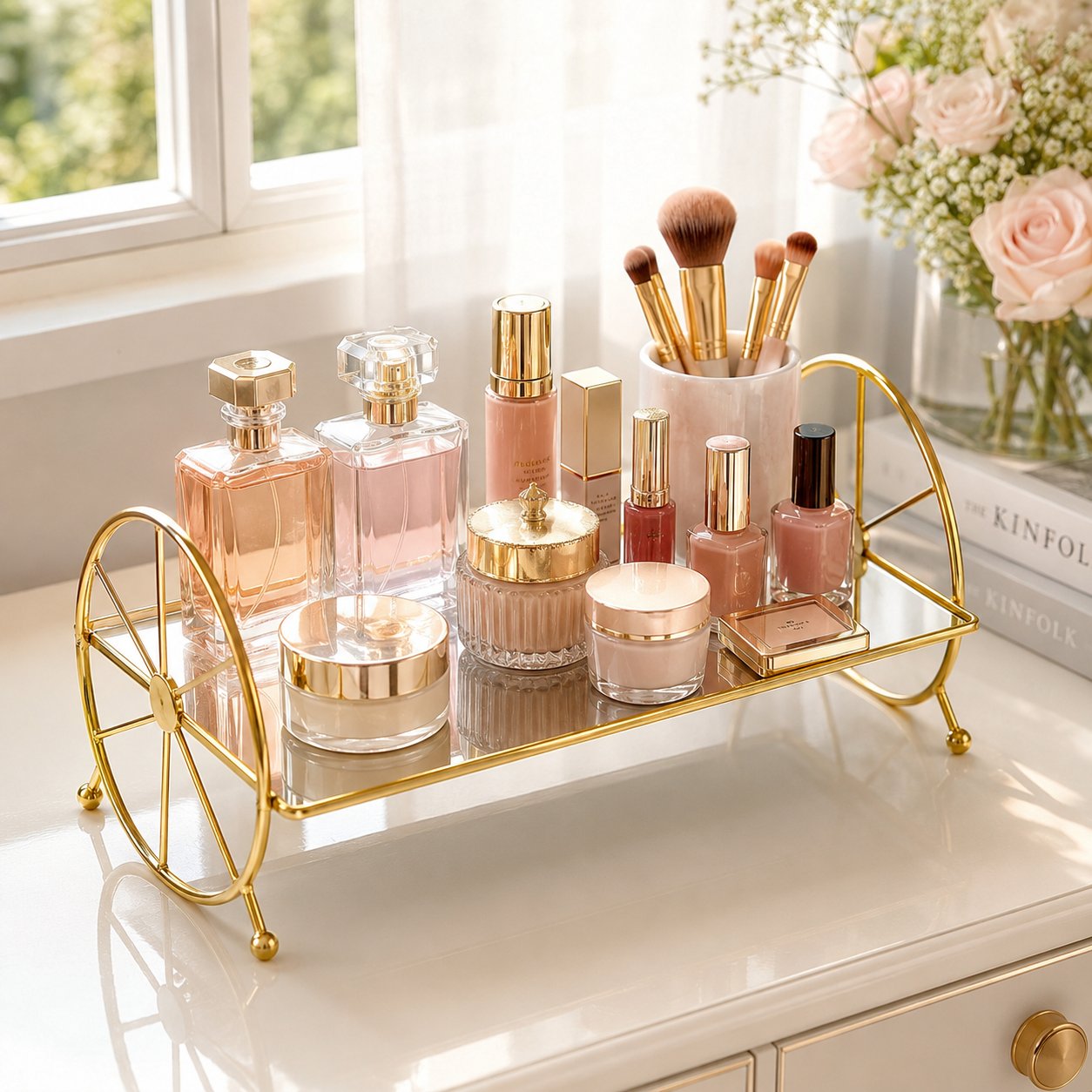 Royal Cosmetics & Serving Mirror Tray