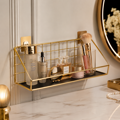 Multipurpose Wall Mounted Bathroom Storage Rack | Space-Saving Organizer Shelf for Toiletries & Accessories