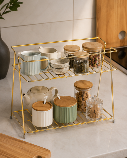 Multi-Purpose 2-Layer Storage Shelf